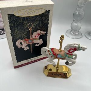 Hallmark Keepsake Vintage Carousel Horse Ornament by Tobin Fraley - 1993
